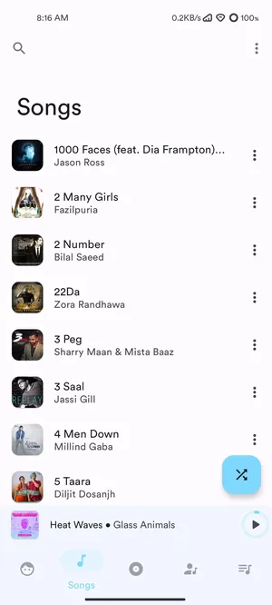 Metro  A music player for Android